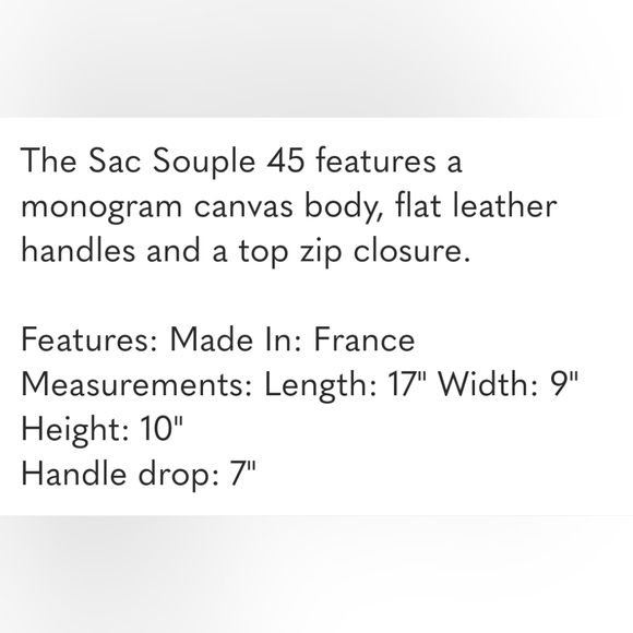 Louis Vuitton Sac Souple 45 Brown Monogram - Picture 9 of 9